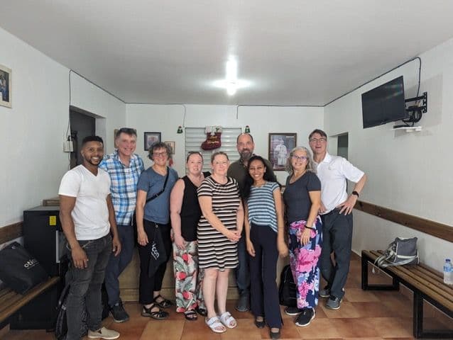 The full Perry-Medico mission team gathered together inside the Yamasa clinic at the end of the week